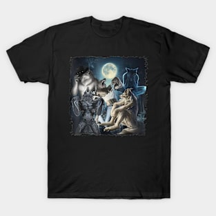 Wolf Ripping Werewolf Alpha Wolf Oddly T-Shirt